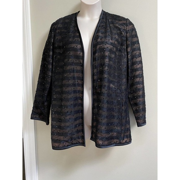 Kathryn Lindsay Occasion Sequin Stylish Jacket Blazer~ 18W - Picture 6 of 6